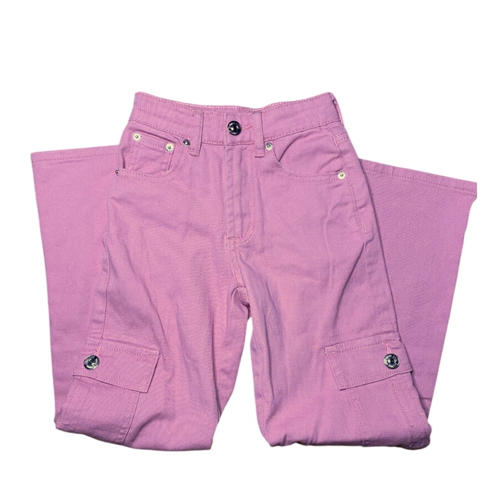 Juicy Couture kids pink straight jeans Size 7 Girls jeans